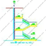 پلان آمفی تئاتر کامل با فرمت DWG اتوکد | دانلود نقشه آماده معماری - تصویر 4