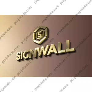 موکاپ لوگوی تابلو دیواری
