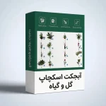 آبجکت اسکچاپ گل و گیاه
